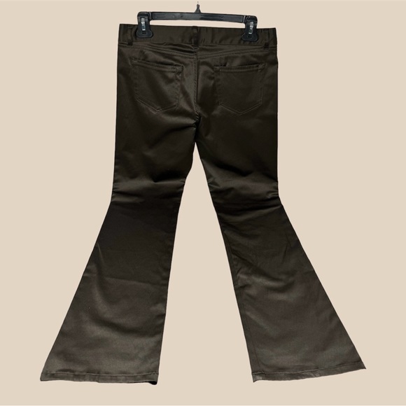 Zara Basic Satin Jeans / Pants / Trousers (Brown) - Picture 4 of 15